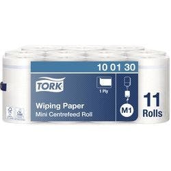 Tork Advanced Mehrzweck-Papierwischtücher Mini M1 Innenabrollung Weiß 11 Rollen à 214 Blatt Produktbild