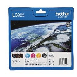 Brother LC985VALBP Original Tintenpatrone Schwarz, Cyan, Magenta, Gelb Multipack 4 Stück Produktbild