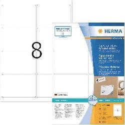 HERMA 10312 Wiederablösbare Etiketten Beweglich Weiß Rechteckig 800 Etiketten pro Packung Produktbild