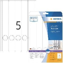 HERMA 5130 Ordneretiketten A4 38 mm Weiß 125 Stück Produktbild