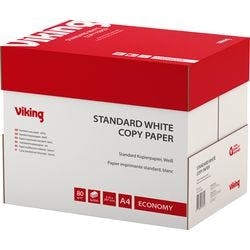 Viking Economy DIN A4 Druckerpapier 80 g/m² Matt Weiß 5 Pack à 500 Blatt Produktbild