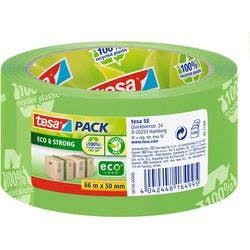 tesa Verpackungsklebeband tesapack Eco & Strong Grün 50 mm (B) x 66 m (L) PP (Polypropylen) Recycelt 100% Produktbild