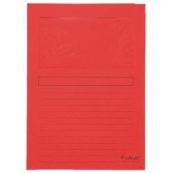 Exacompta Fenstermappe Forever DIN A4 Rot Karton 100 Stück Produktbild
