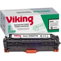 Viking 304A Kompatibel HP Tonerkartusche CC530A Schwarz Produktbild