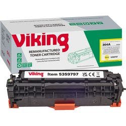 Viking 304A Kompatibel HP Tonerkartusche CC532A Gelb Produktbild Print Hauptbild L