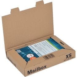 ColomPac Mail-Box Versandkarton XS Braun 245 (B) x 145 (T) x 33 (H) mm Produktbild