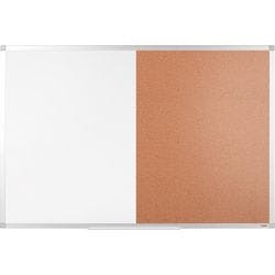 Viking Kombi-Tafel - Pinnwand und Whiteboard 90 x 60 cm mit Aluminiumrahmen Produktbild