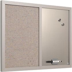 Bi-Office Essentials Kombi-Tafel Wandmontage Stoff 60 (B)x45 (H) cm Lavendel, Silber Produktbild