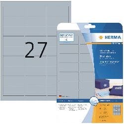 HERMA Silberne Etiketten 4098 Rechteckig 675 Etiketten pro Packung Produktbild
