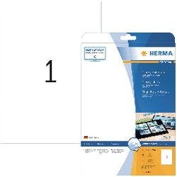 HERMA Laseretiketten 4909 Weiß Rechteckig 25 Etiketten pro Packung Produktbild