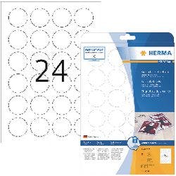 HERMA Sicherheitsetiketten 4234 Weiß Rund 600 Etiketten pro Packung Produktbild