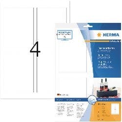 HERMA Inkjetetiketten 8882 Weiß Rechteckig 40 Etiketten pro Packung Produktbild