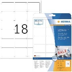 HERMA Wiederablösbare Etiketten 4203 Weiß Rechteckig 450 Etiketten pro Packung Produktbild