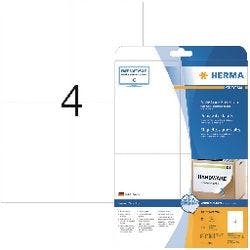 HERMA Wiederablösbare Etiketten 5082 Weiß Rechteckig 100 Etiketten pro Packung Produktbild