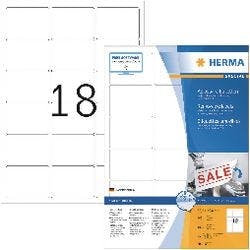 HERMA Wiederablösbare Etiketten 10302 Weiß Rechteckig 1800 Etiketten pro Packung Produktbild