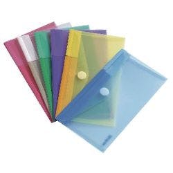 Djois Color Collection Versandtaschen 510279 Klettverschluss PP (Polypropylen) Hoch und Quer 13,5 (B) x 25 (H) cm Farbig sortiert 6 Stück Produktbild