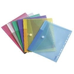Djois Color Collection Dokumentenmappen DIN A4 Farbig sortiert Polypropylen 12 Stück Produktbild