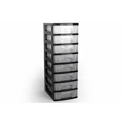 Really Useful Box Aufbewahrungsbox DT1008 Schwarz, Transparent Kunststoff 30 x 42 x 92,5 cm Produktbild Print Hauptbild L