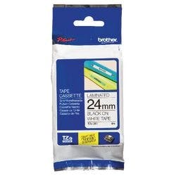 Brother P-touch Beschriftungsband Authentisch TZe-251 TZe-251 Selbsthaftend Schwarz auf Weiß 24 mm x 8 m Produktbild