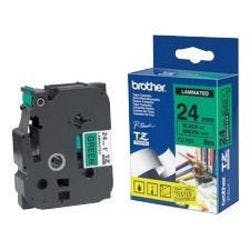 Brother TZe-751 Authentic Schriftband Selbstklebend Schwarzer Druck auf Green 24 mm x 8m Produktbild