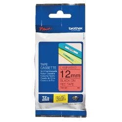 Brother P-touch Beschriftungsband Authentisch TZe-431 TZe-431 Selbsthaftend Schwarz auf Rot 12 mm x 8 m Produktbild