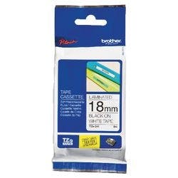 Brother P-touch Beschriftungsband Authentisch TZe-241 TZe-241 Selbsthaftend Schwarz auf Weiß 18 mm x 8 m Produktbild