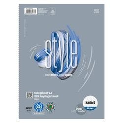 Ursus Green Notebook DIN A4 Kariert Spiralbindung Papier Weiß Gelocht Recycled 160 Seiten Produktbild