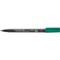STAEDTLER Lumocolor Universal 313-2 Rundspitze Faserschreiber Extra Fein Rundspitze 0,4 mm Grün Nachfüllbar 10 Stück Produktbild