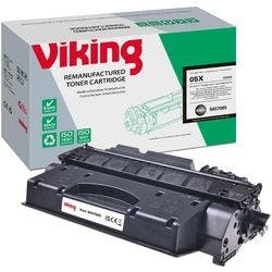 Viking 05X Kompatibel HP Tonerkartusche CE505X Schwarz Produktbild