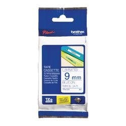 Brother TZe-223 Authentic Schriftband Selbstklebend Blauer Druck auf Weiß 9 mm x 8m Produktbild
