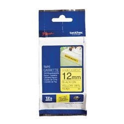 Brother TZe-S631 Authentic Schriftband Extra-stark klebend Schwarzer Druck auf Gelb 12 mm x 8m Produktbild