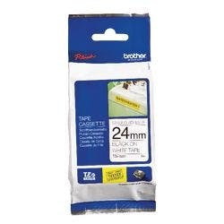 Brother TZe-S251 Authentic Schriftband Extra-stark klebend Schwarzer Druck auf Weiß 24 mm x 8m Produktbild