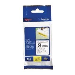 Brother TZe-S221 Authentic Schriftband Extra-stark klebend Schwarzer Druck auf Weiß 9 mm x 8m Produktbild