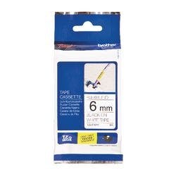 Brother TZe-FX211 Authentic Flexibles Schriftband Selbstklebend Schwarzer Druck auf Weiß 6 mm x 8m Produktbild