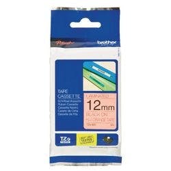 Brother TZe-B31 Authentic Floureszierend Schriftband Selbstklebend Schwarzer Druck auf Orange 12 mm x 5m Produktbild