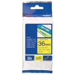 Brother Beschriftungsband Authentisch TZe-661 TZe-661 Haftend Schwarz auf Gelb 36 mm x 8 m Produktbild