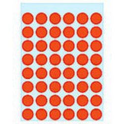HERMA Markierungspunkte 1862 Rot Ø 13 mm 5 Blatt à 48 Etiketten Produktbild