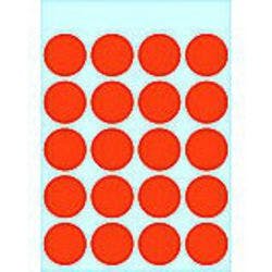 HERMA Markierungspunkte 1872 Rot Ø 19 mm 5 Blatt à 20 Etiketten Produktbild