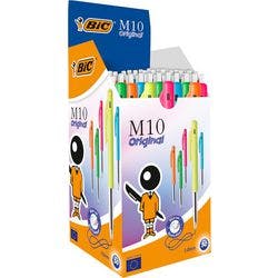 BIC Kugelschreiber Clic M10 0.4 mm Blau 50 Stück Produktbild