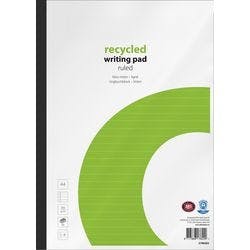 Viking Notizblock DIN A4 Liniert Geleimt Papier Softcover Weiß Nicht perforiert 160 Seiten Pack 5 Produktbild