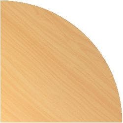 Hammerbacher Verkettungsplatte Halbkreisförmig Buche 4 Füße 800 (B) x 800 (T) x 680 (H) mm Melaminharzbeschichtete Spanplatte Produktbild