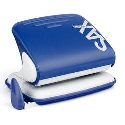 SAX Century 2 Löcher Registraturlocher Metall 15 Blatt 318 Blau Produktbild