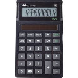 Viking Tischrechner 12 -stelliges Display Schwarz Solar AT-830 Produktbild