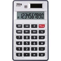 Viking Taschenrechner AT-810 10-stelliges Display Silber, Grau Produktbild