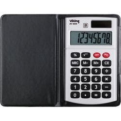 Viking Taschenrechner AT-809 8-stelliges Display Schwarz, Silber Produktbild