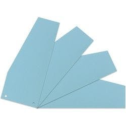 Viking Blanko Trennstreifen Recycelt 100% Blau Pappkarton Trapez 2 Löcher 100 Stück Produktbild