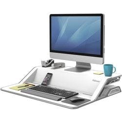 Fellowes Sitz-Steh Workstation Lotus Weiß Produktbild