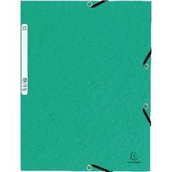 Exacompta Eckspannmappe 55303E-EA DIN A4+ Grün Pressspankarton 24 x 0,3 x 32 cm Produktbild