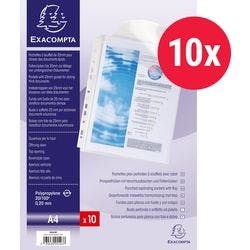 Exacompta Maxi Sichthüllen DIN A4 Glasklar Polypropylen   10 Stück Produktbild