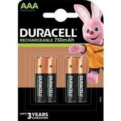Duracell Batterien Rechargeable Plus AAA 4 Stück Produktbild